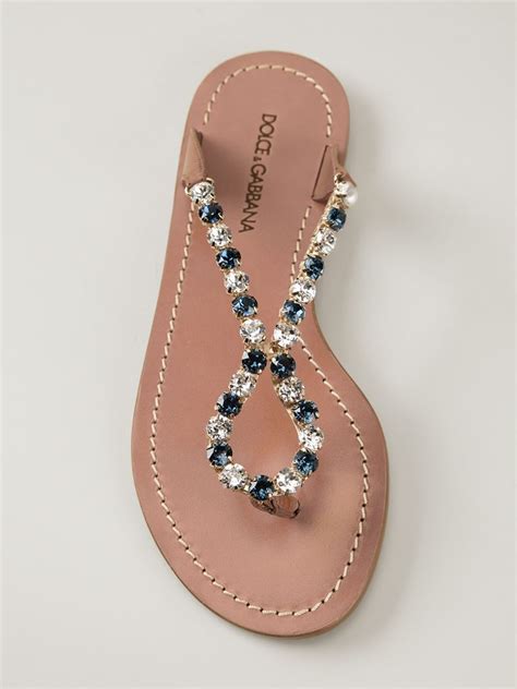 dolce gabbana flip flops|dolce and gabbana embellished slides.